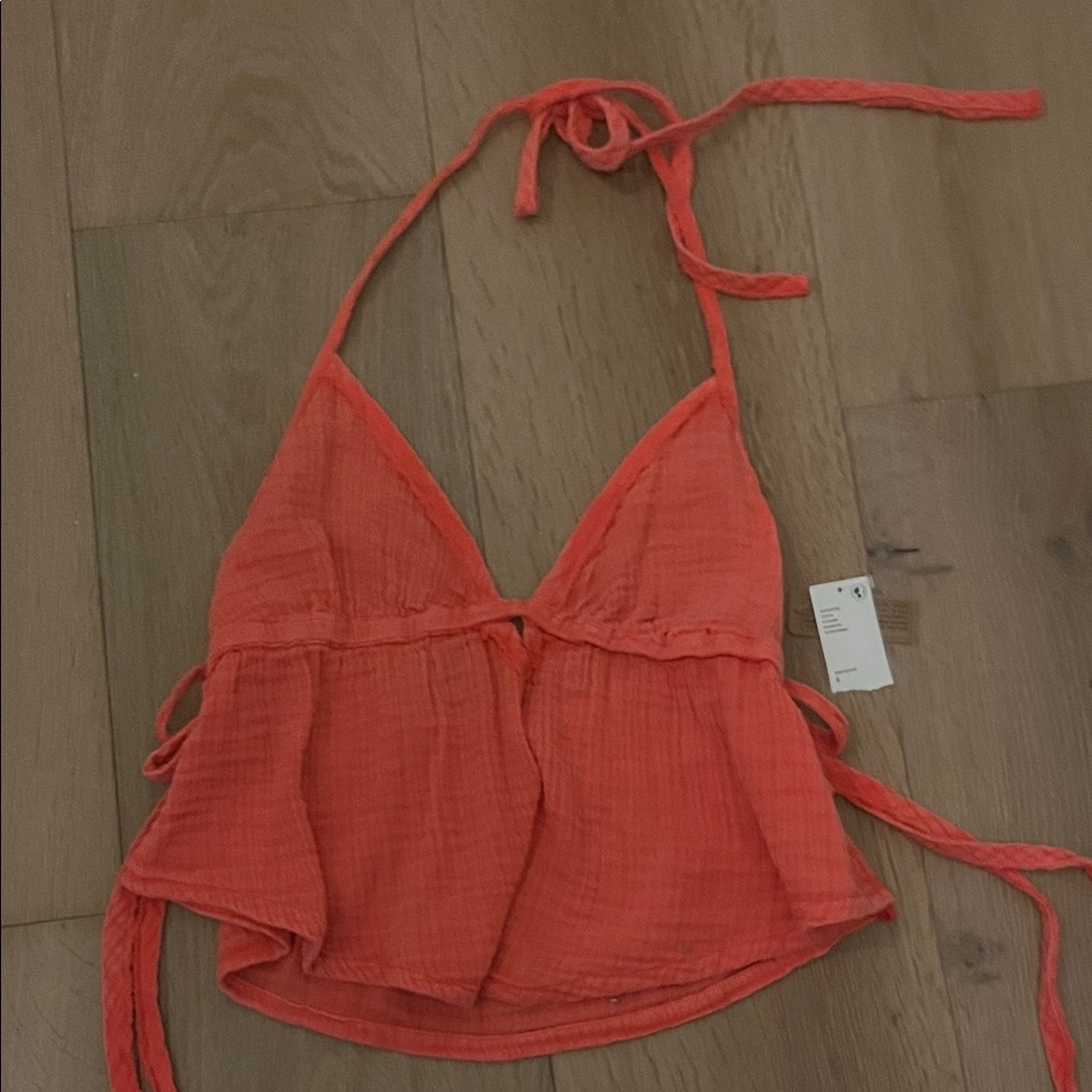 Urban Outfitters Vibrant Coral Top